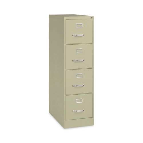 Alera Four-drawer Economy Vertical File Letter-size File Drawers 15"x26.5"x52" Putty