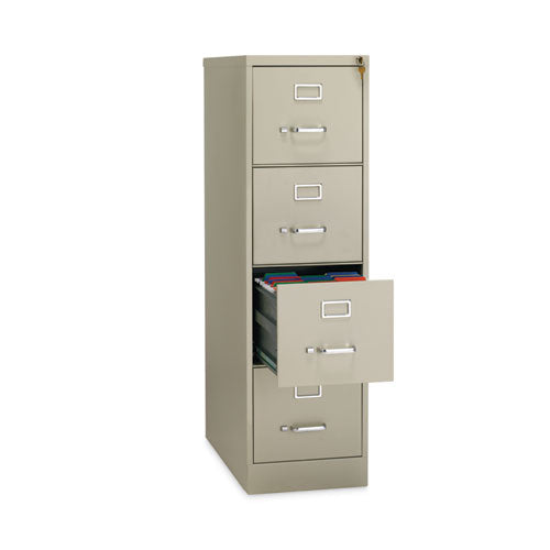 Alera Four-drawer Economy Vertical File Letter-size File Drawers 15"x26.5"x52" Putty