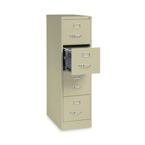 Alera Four-drawer Economy Vertical File Letter-size File Drawers 15"x26.5"x52" Putty