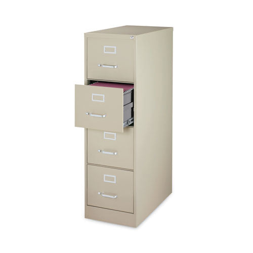 Alera Four-drawer Economy Vertical File Letter-size File Drawers 15"x26.5"x52" Putty