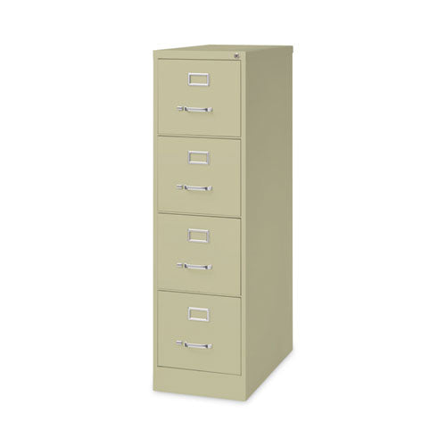 Alera Four-drawer Economy Vertical File Letter-size File Drawers 15"x26.5"x52" Putty