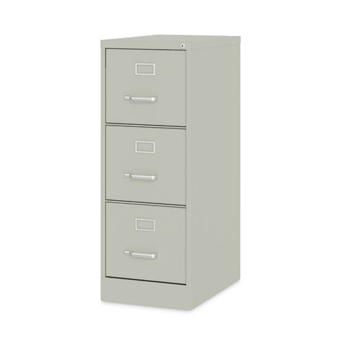 Alera Three-drawer Economy Vertical File Letter-size File Drawers 15"x22"x40.19" Light Gray