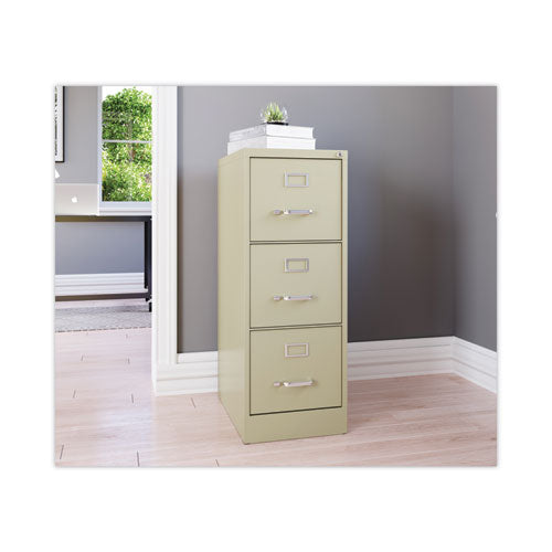 Alera Three-drawer Economy Vertical File Letter-size File Drawers 15"x22"x40.19" Putty