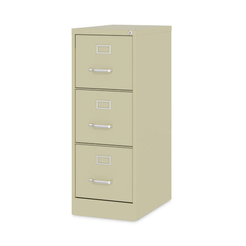 Alera Three-drawer Economy Vertical File Letter-size File Drawers 15"x22"x40.19" Putty