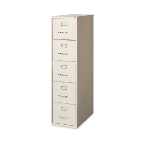 Alera Five-drawer Economy Vertical File Letter-size File Drawers 15"x26.5"x61.37" Putty