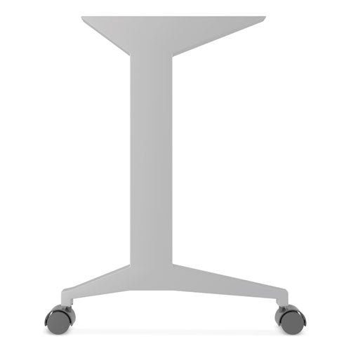 Alera Modern Teacher Series Pedestal Desk Left-side Pedestal: Box/box/file 60"x24"x28.75" White/silver