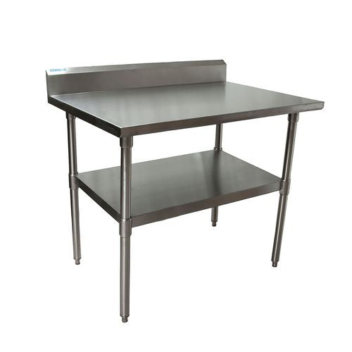 BK Resources Stainless Steel 5" Riser Top Tables 48wx30dx39.75h Silver 2/pallet