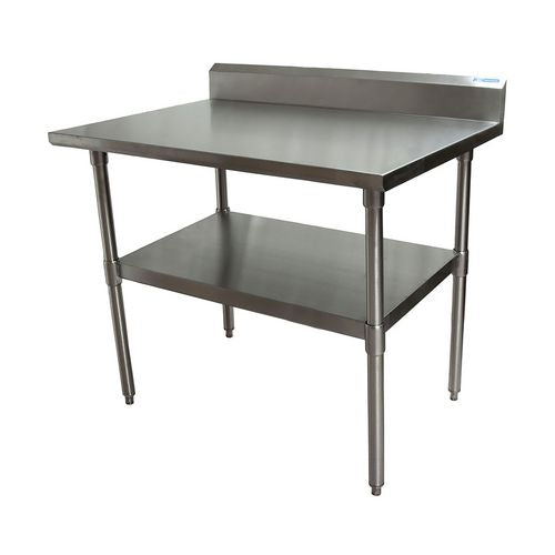 BK Resources Stainless Steel 5" Riser Top Tables 48wx30dx39.75h Silver 2/pallet