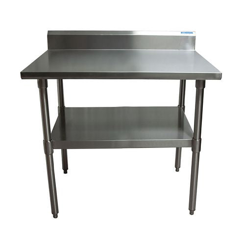 BK Resources Stainless Steel 5" Riser Top Tables 48wx30dx39.75h Silver 2/pallet