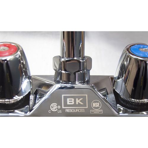 BK Resources Stainless Steel Hand Sink With Faucet 14" Lx10" Wx5" D