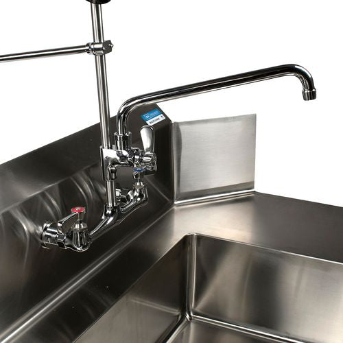 BK Resources Workforce Prerinse Add-a-faucet 4.62" Height/12" Reach Chrome
