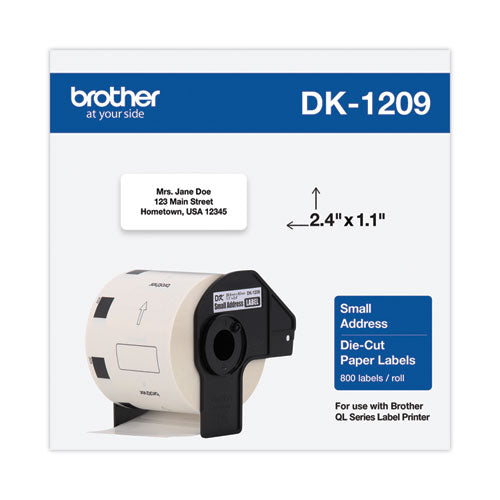 Brother Die-cut Address Labels 1.1"x2.4" White 800 Labels/roll