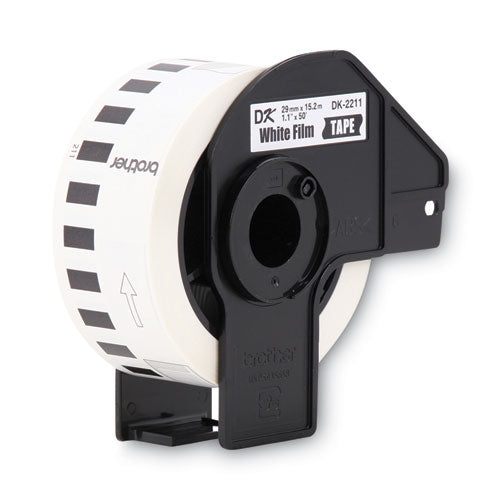 Brother Continuous Film Label Tape 1.1"x50 Ft Roll White