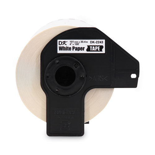 Brother Continuous Length Shipping Label Tape For Ql-1050 4"x100 Ft Roll White