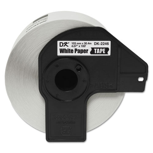 Brother P-Touch Dk2246 Label Tape 4.07"x100 Ft Black On White