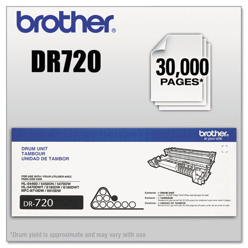 Brother Dr720 Drum Unit 30000 Page-yield Black