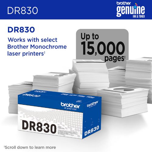 Brother Dr830 Drum Unit 15000 Page-yield