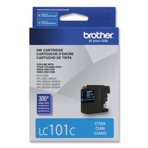 Brother Lc101c Innobella Ink 300 Page-yield Cyan