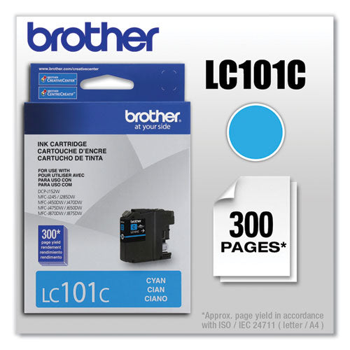 Brother Lc101c Innobella Ink 300 Page-yield Cyan