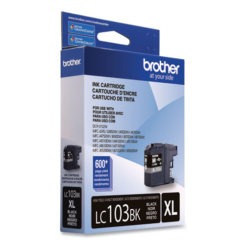 Brother Lc103bk Innobella High-yield Ink 600 Page-yield Black