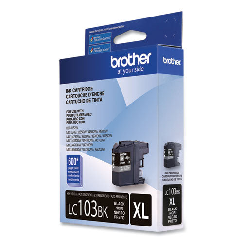 Brother Lc103bk Innobella High-yield Ink 600 Page-yield Black