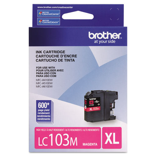 Brother Lc103m Innobella High-yield Ink 600 Page-yield Magenta