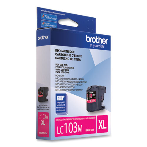 Brother Lc103m Innobella High-yield Ink 600 Page-yield Magenta