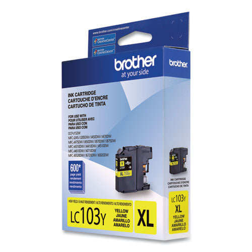 Brother Lc103y Innobella High-yield Ink 600 Page-yield Yellow