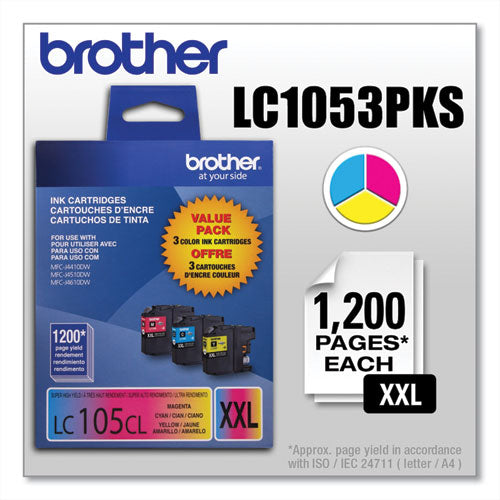 Brother Lc1053pks Innobella Super High-yield Ink 1200 Page-yield Cyan/magenta/yellow