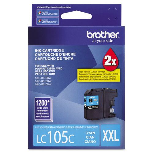 Brother Lc105c Innobella Super High-yield Ink 1200 Page-yield Cyan