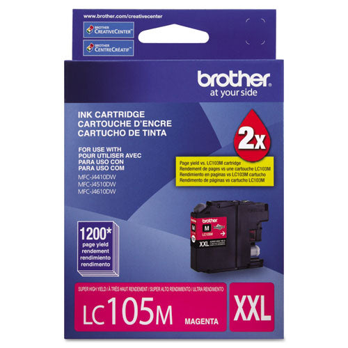 Brother Lc105m Innobella Super High-yield Ink 1200 Page-yield Magenta