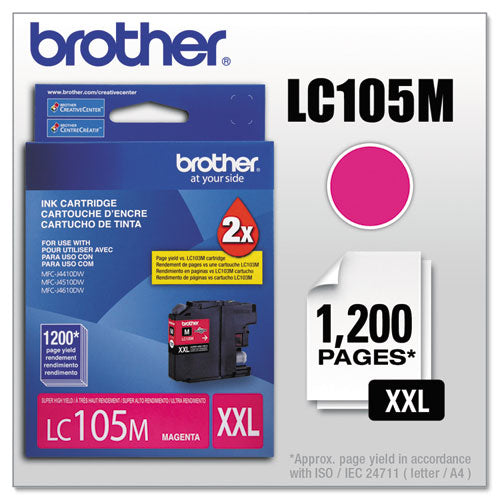 Brother Lc105m Innobella Super High-yield Ink 1200 Page-yield Magenta