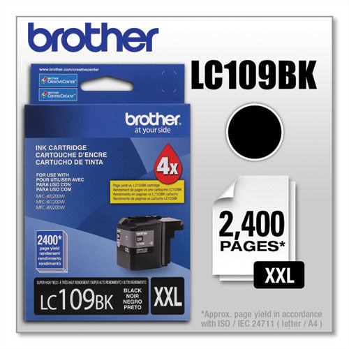 Brother Lc109bk Innobella Super High-yield Ink 2400 Page-yield Black