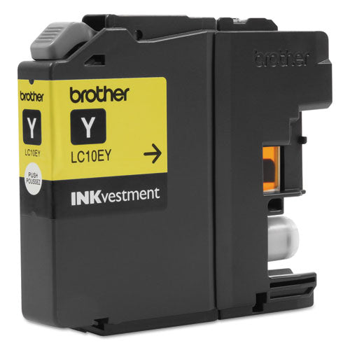 Brother Lc10ey Inkvestment Super High-yield Ink 1200 Page-yield Yellow