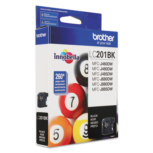 Brother Lc201bk Innobella Ink 260 Page-yield Black