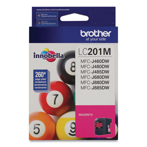 Brother Lc201m Innobella Ink 260 Page-yield Magenta