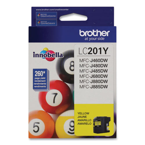 Brother Lc201y Innobella Ink 260 Page-yield Yellow