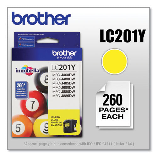 Brother Lc201y Innobella Ink 260 Page-yield Yellow