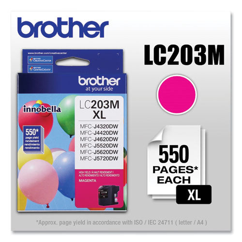 Brother Lc203m Innobella High-yield Ink 550 Page-yield Magenta