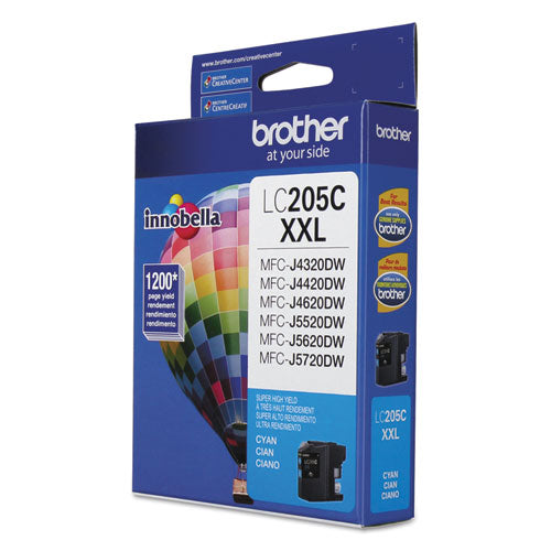 Brother Lc205c Innobella Super High-yield Ink 1200 Page-yield Cyan