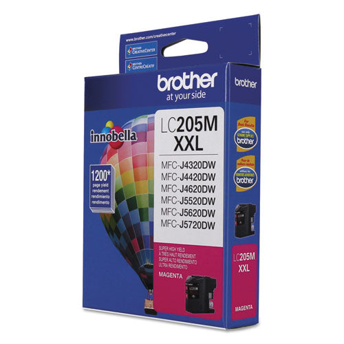 Brother Lc205m Innobella Super High-yield Ink 1200 Page-yield Magenta