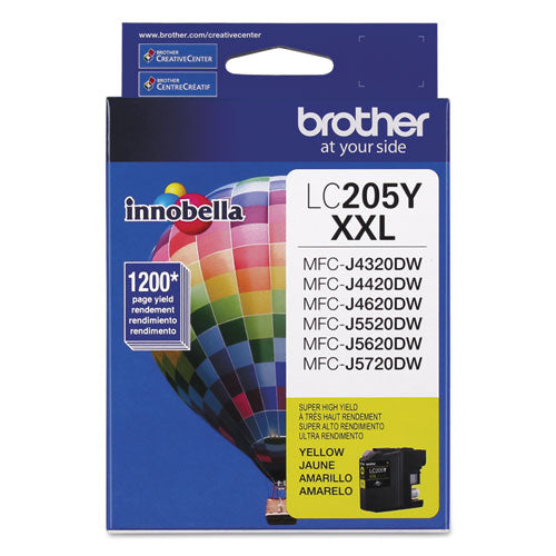 Brother Lc205y Innobella Super High-yield Ink 1200 Page-yield Yellow