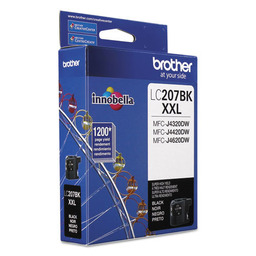 Brother Lc207bk Innobella Super High-yield Ink 1200 Page-yield Black