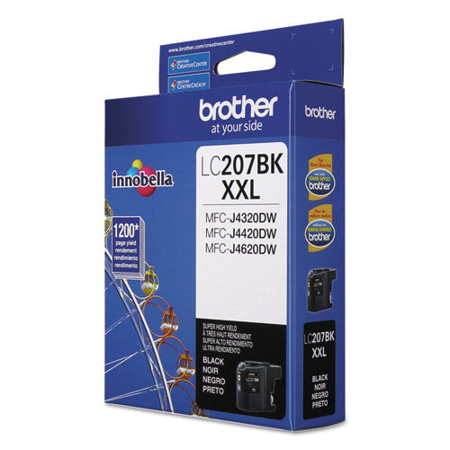 Brother Lc207bk Innobella Super High-yield Ink 1200 Page-yield Black