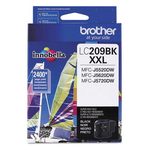 Brother Lc209bk Innobella Super High-yield Ink 2400 Page-yield Black