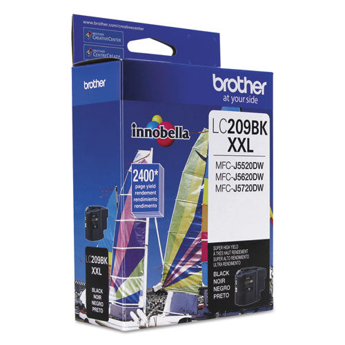 Brother Lc209bk Innobella Super High-yield Ink 2400 Page-yield Black