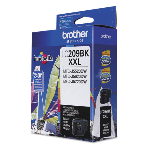 Brother Lc209bk Innobella Super High-yield Ink 2400 Page-yield Black