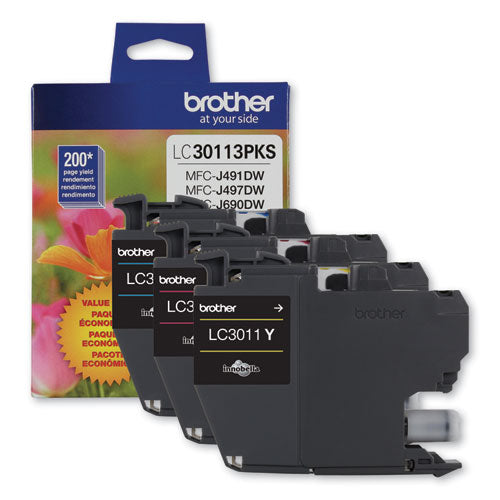 Brother Lc3011 Ink 200 Page-yield Cyan/magenta/yellow