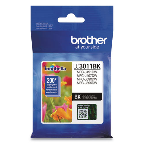 Brother Lc3011bk Ink 200 Page-yield Black