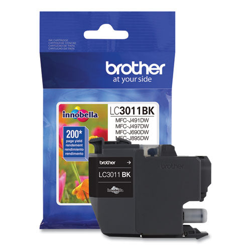 Brother Lc3011bk Ink 200 Page-yield Black